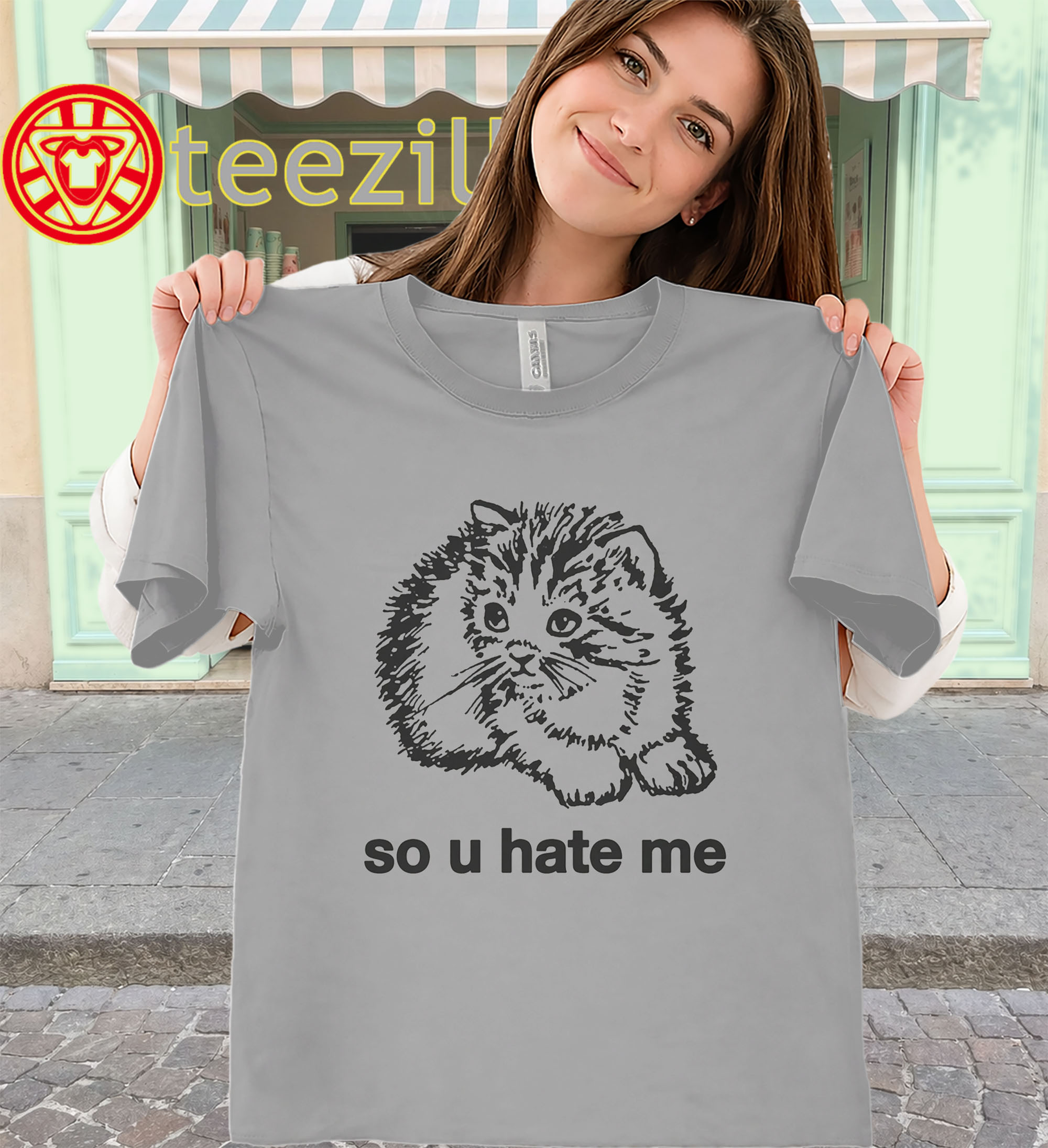 So U Hate Me Shirt – Sad Kitten Meme Cat Tee classic