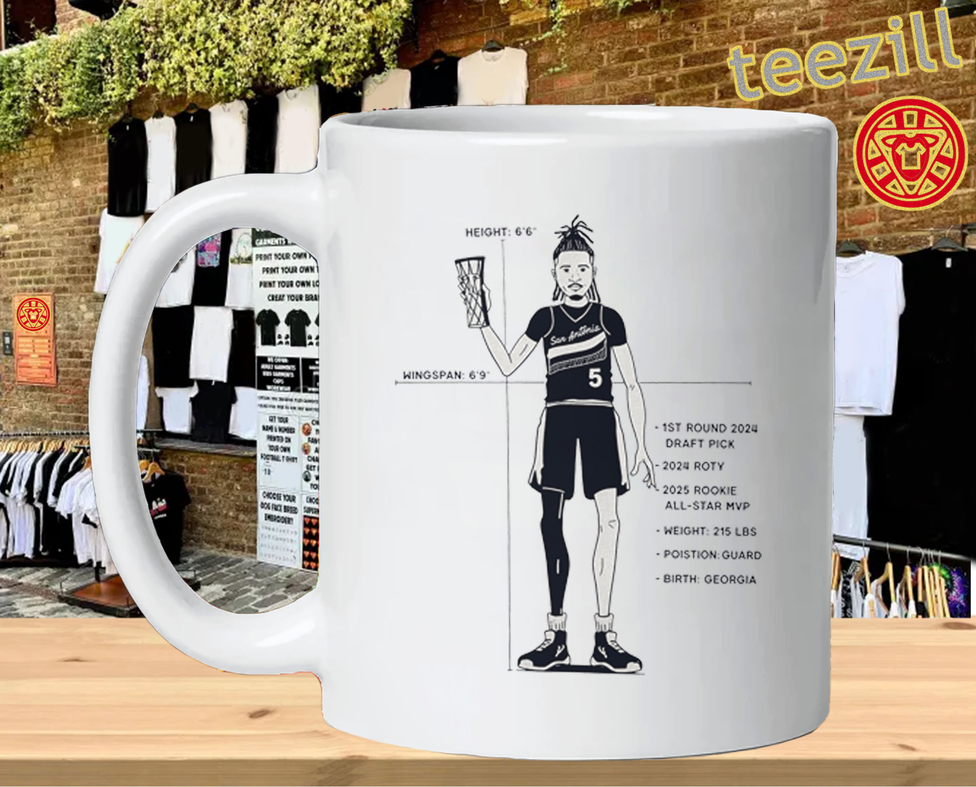 Stephon Castle Rookie MVP Shirt – Spurs Draft Pick Sketch mug-design