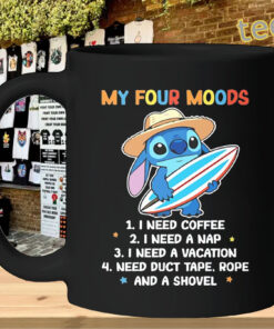 Stitch My Four Moods – Coffee Nap Vacation mug