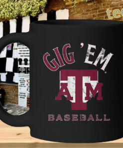 Texas A&M Baseball – Gig ’Em ATM Diamond Logo-mug-design