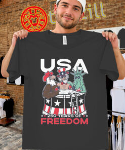 USA 250 Years of Freedom Shirt – Funny 4th of July Tee unisex