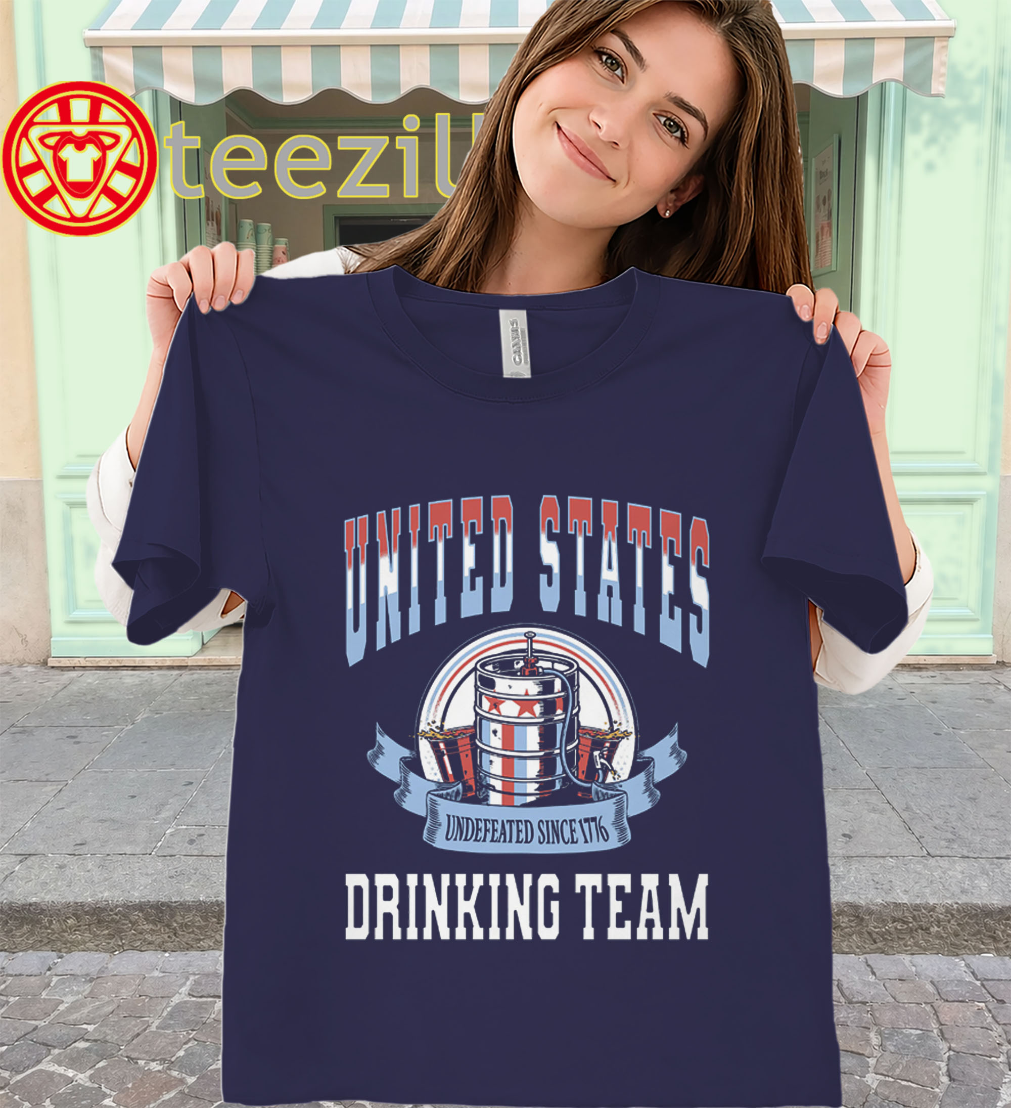 USA Drinking Team Shirt – Undefeated Since 1776