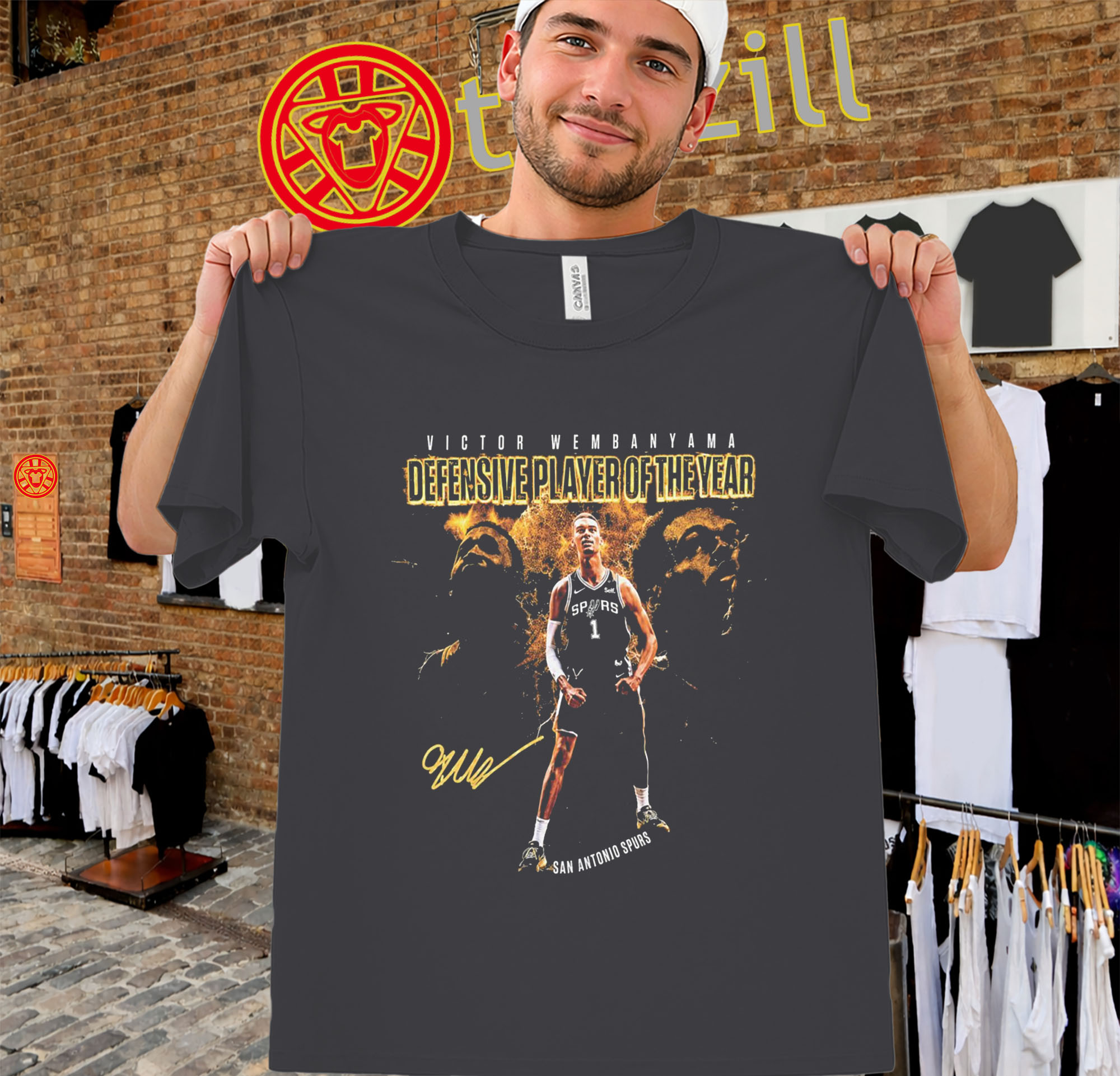 Victor Wembanyama Shirt – DPOY Signature Basketball Graphic