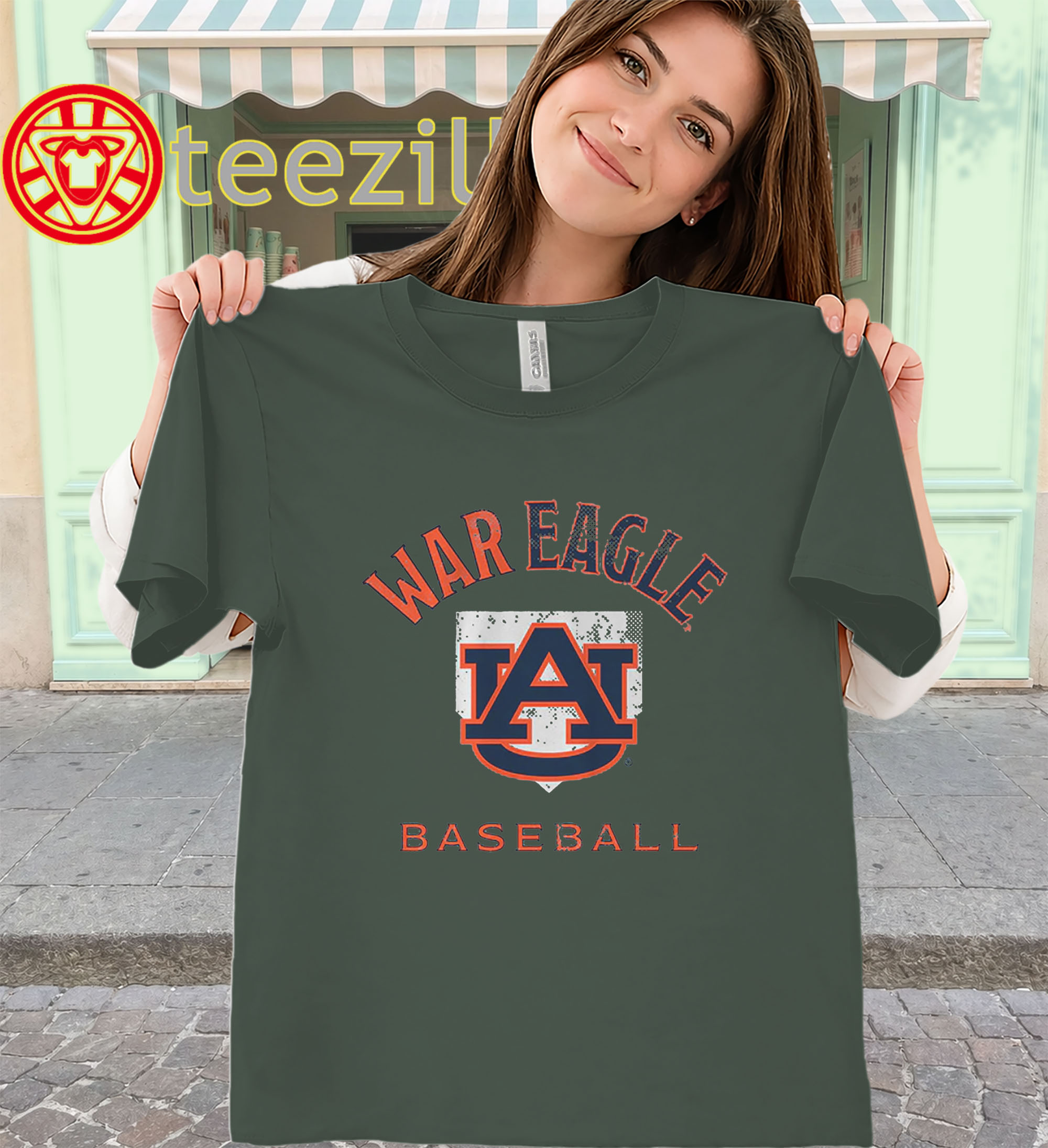 War Eagle Shirt - Auburn Baseball Home Plate classic