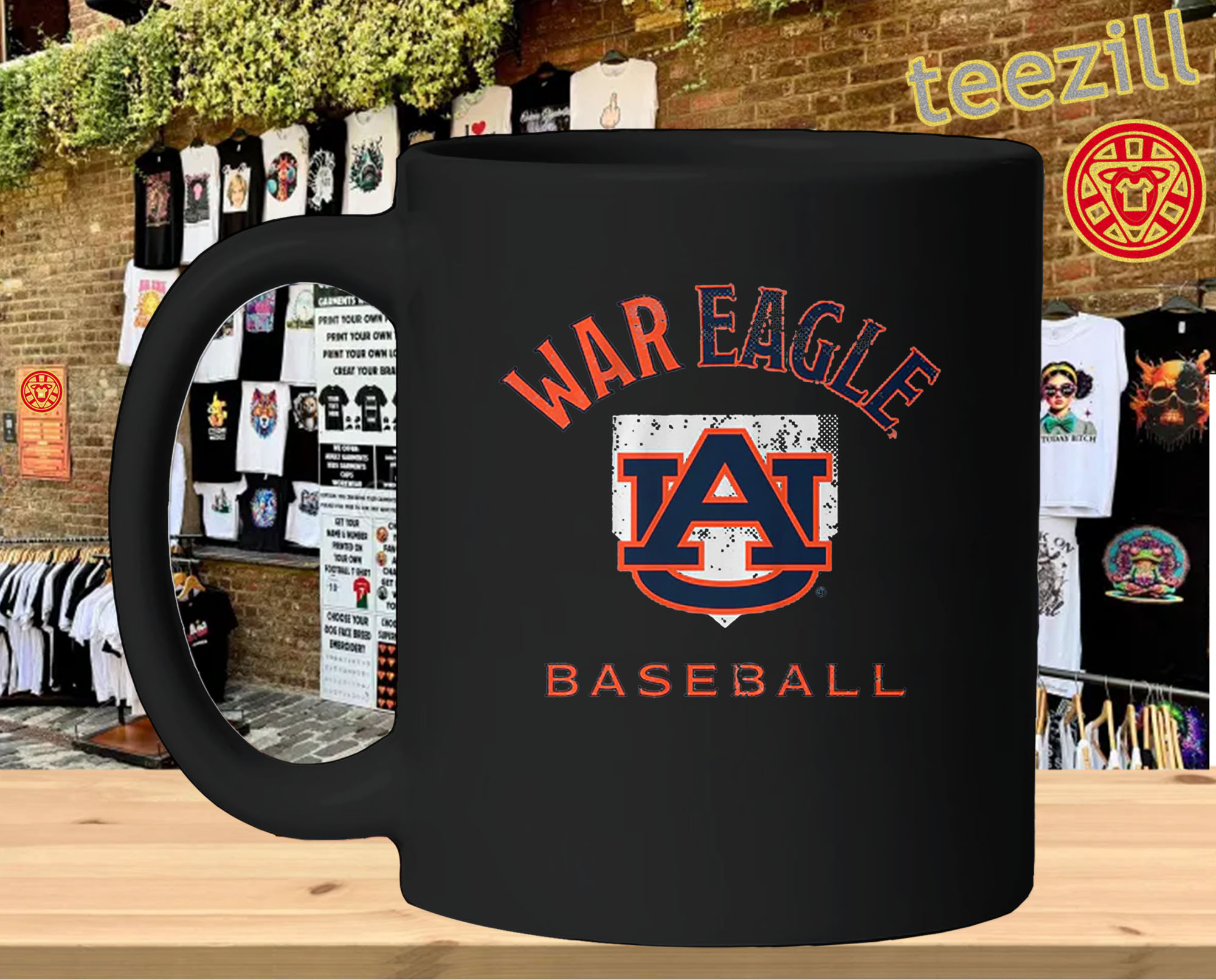 War Eagle Shirt - Auburn Baseball Home Plate-mug