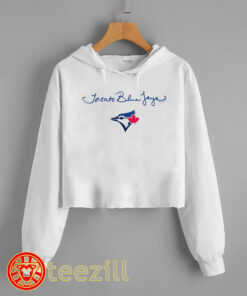 Women's Cropped Toronto Blue Jays Logo Tee
