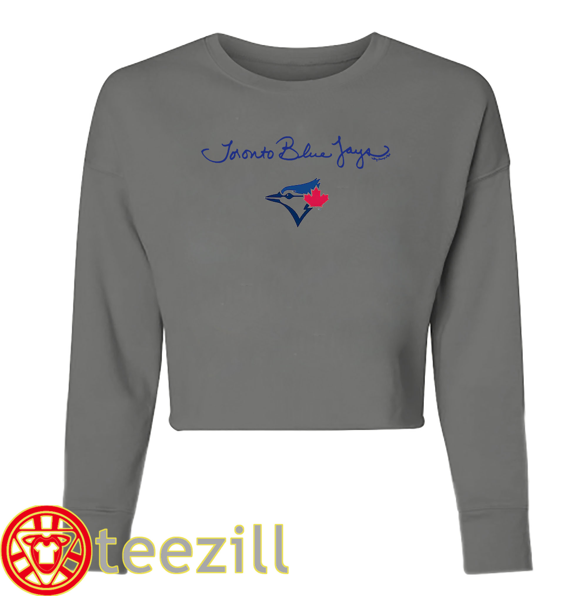Women's Cropped Toronto Blue Jays Logo shirt'
