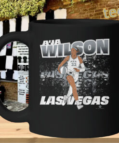 aja wilson las vegas street ball mug-design