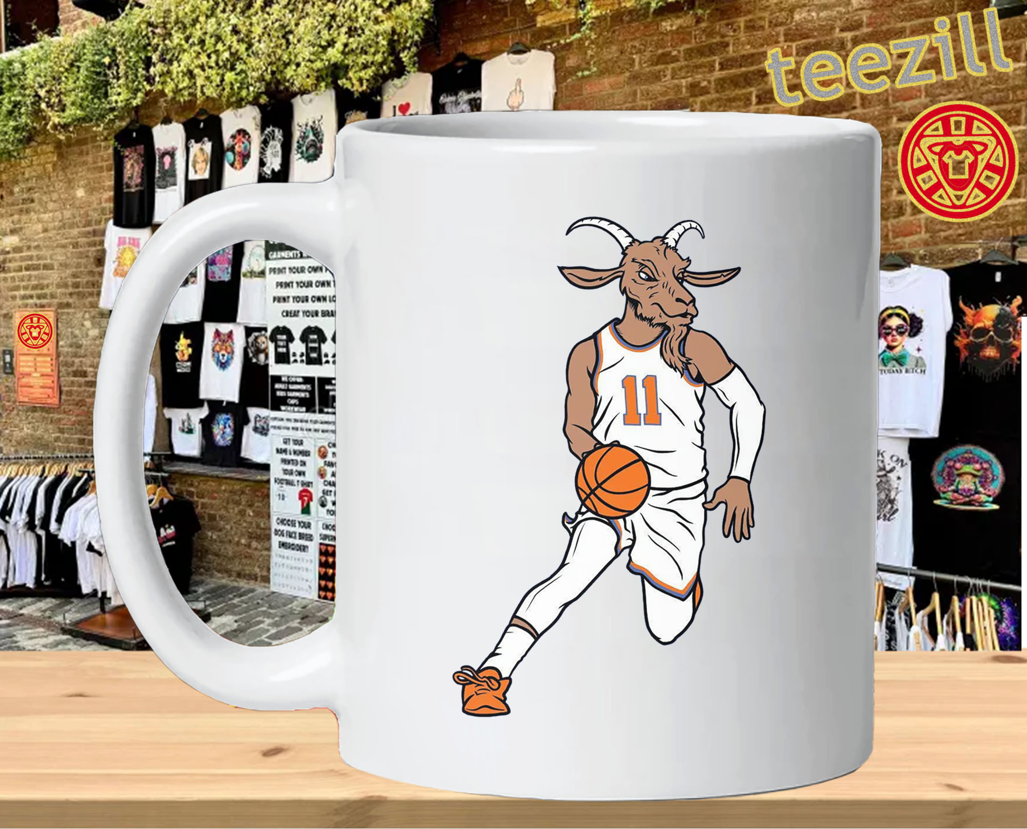 11 GOAT Shirt - Jalen Brunson New York Basketball Fan mug