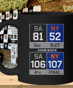 81-52 COMEBACK Shirt - New York Basketball - Playoff Game-mug
