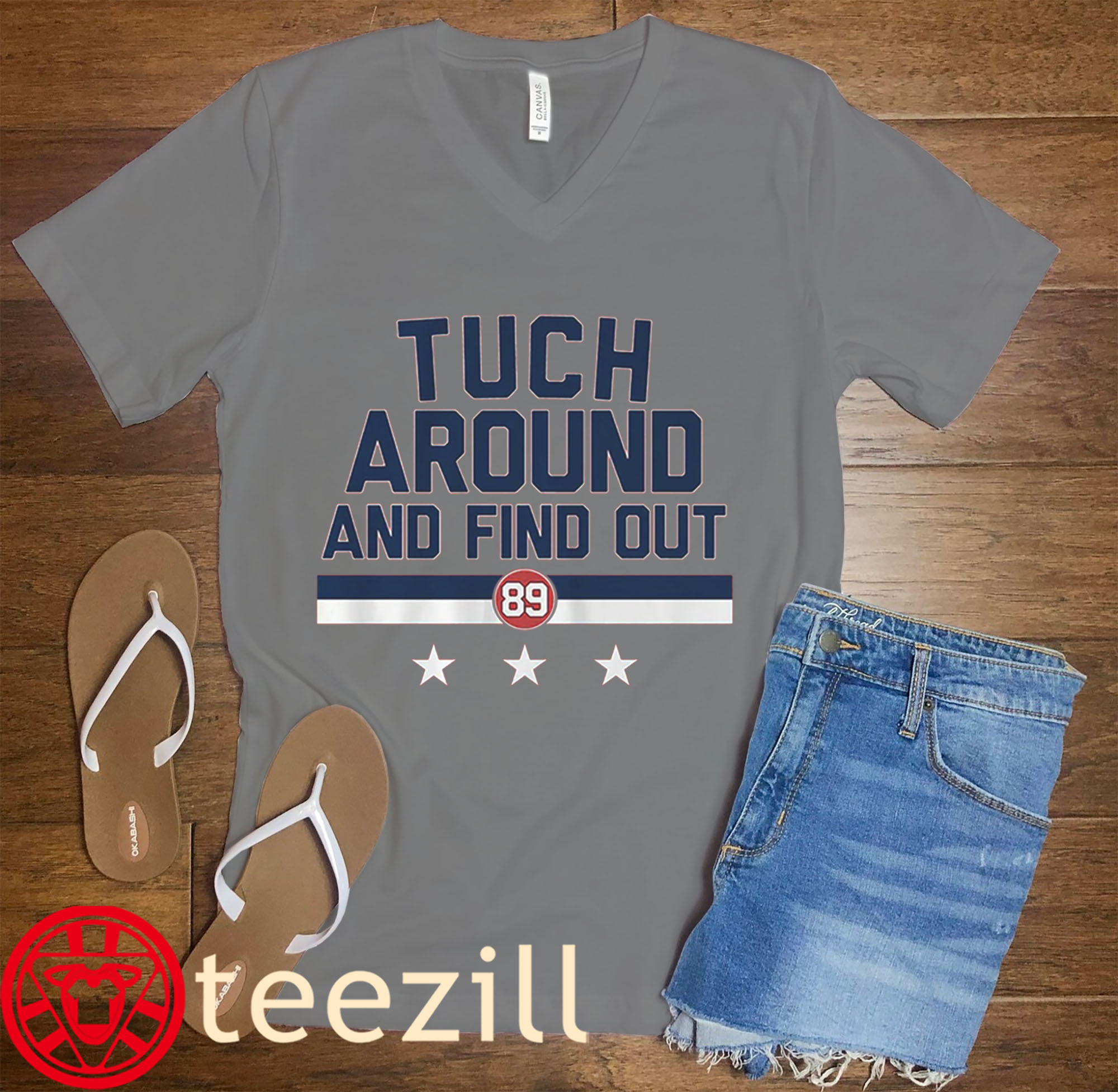 Alex Tuch Shirt - Tuch Around Washington Hockey Legend Tee vneck