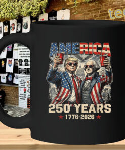 America 250 Years - 1776-2026 Trump Washington 4th of July -mug