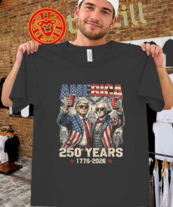 America 250 Years Shirt - 1776-2026 Trump Washington 4th of July