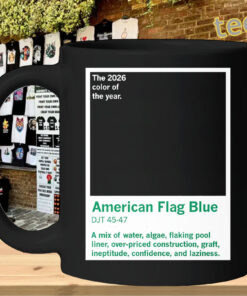 American Flag Blue Shirt – 2026 Color Of The Year mug