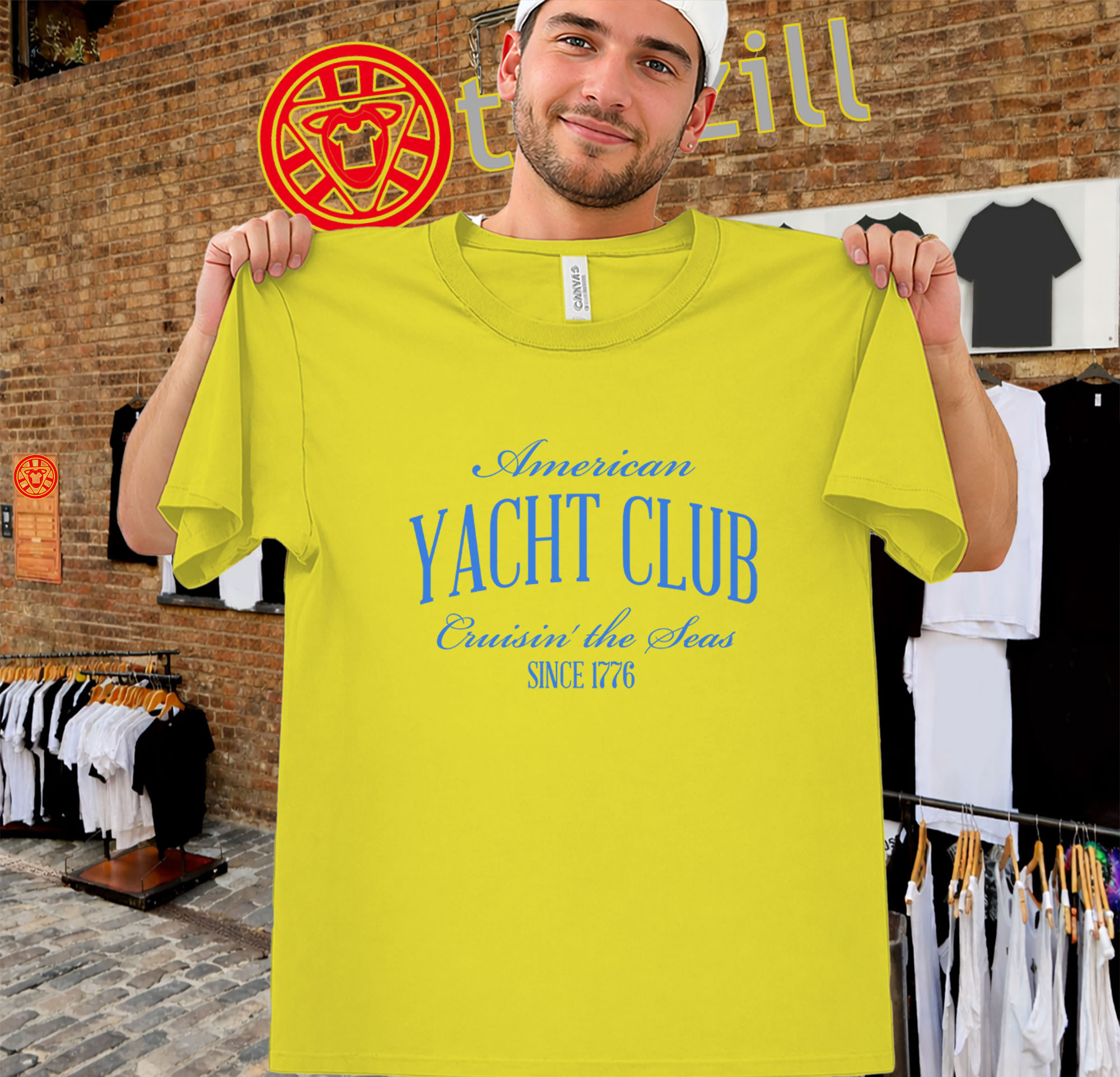 American Yacht Club Shirt - Cruisin The Seas Since 1776 Tee
