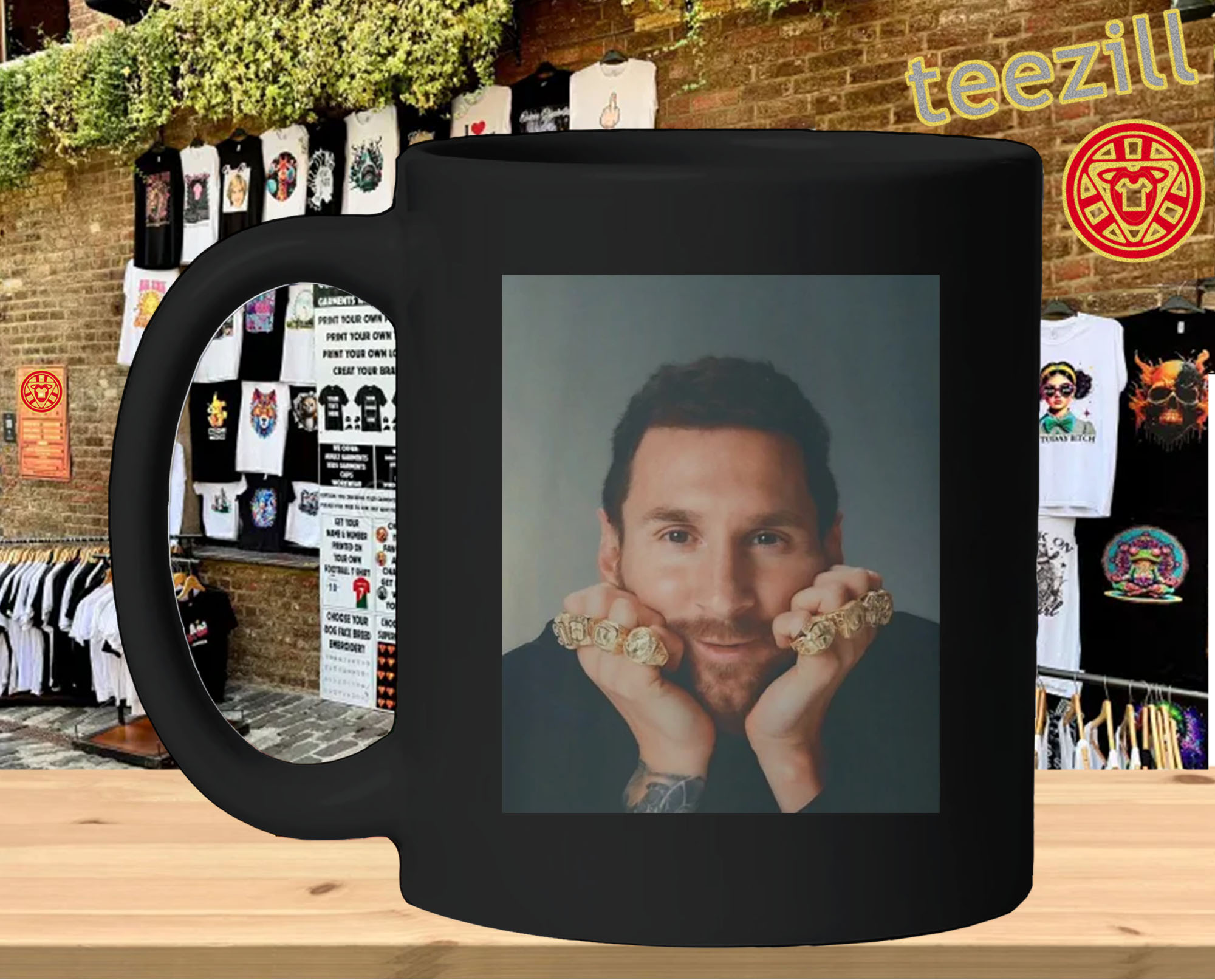 Antonela Roccuzzo Messi Fan Gear-mug