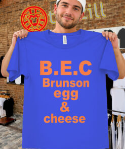 B.E.C Brunson Shirt – New York Knicks Egg and Cheese Graphic Tee