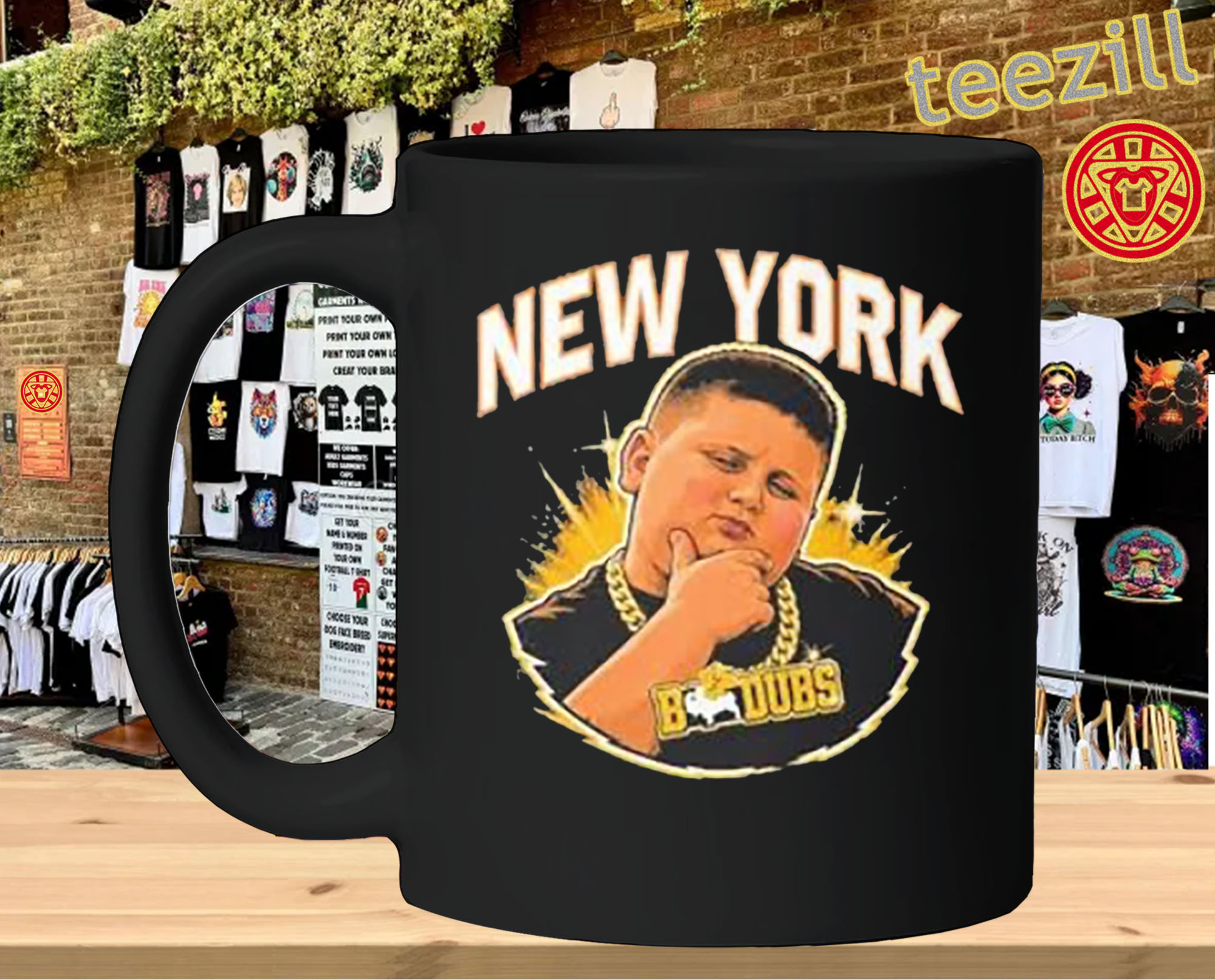 BWWings New York My Garden Is Square Shirt - Basketball Fan mug