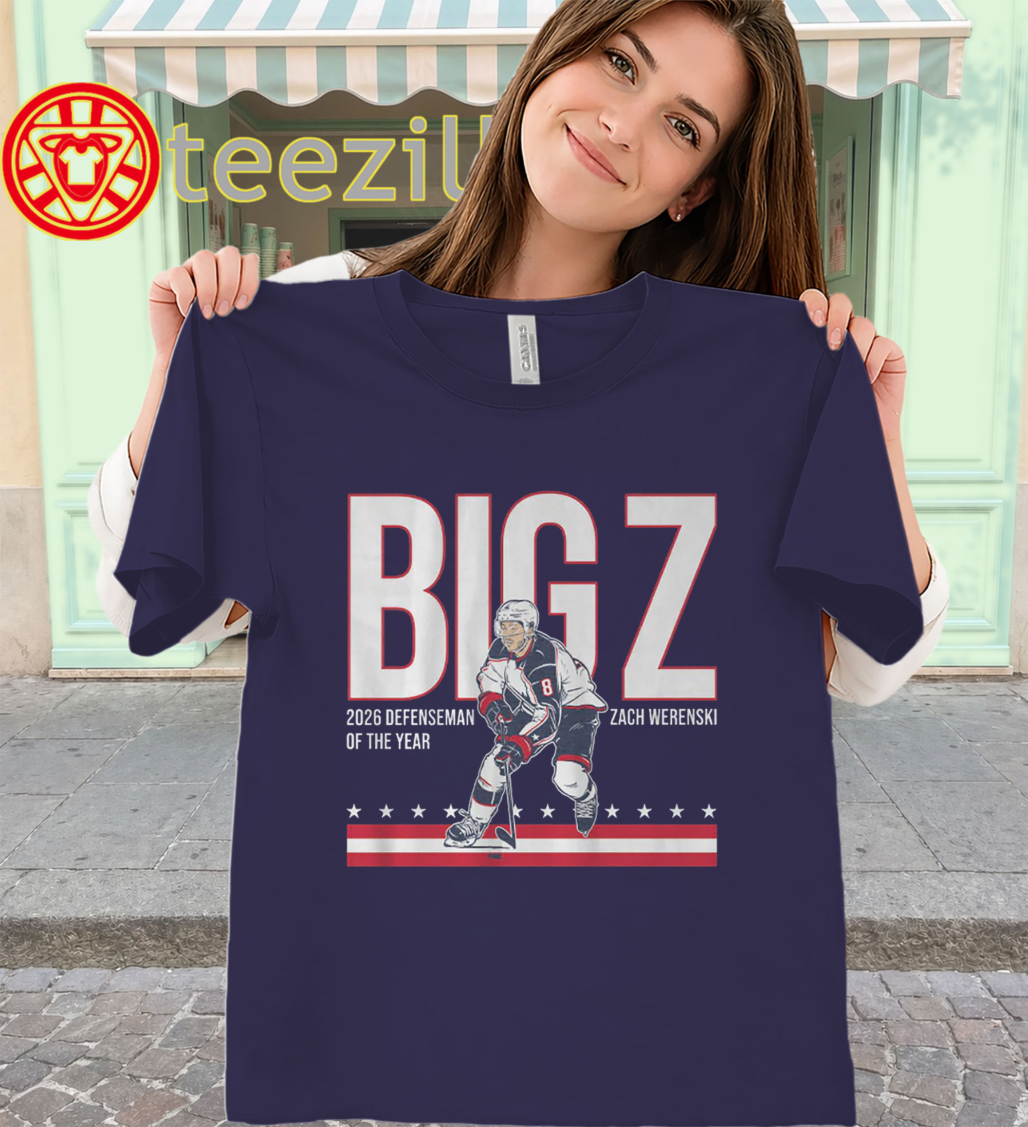 Big Z 2026 Shirt – Zach Werenski Defenseman of the Year Tee - teezill