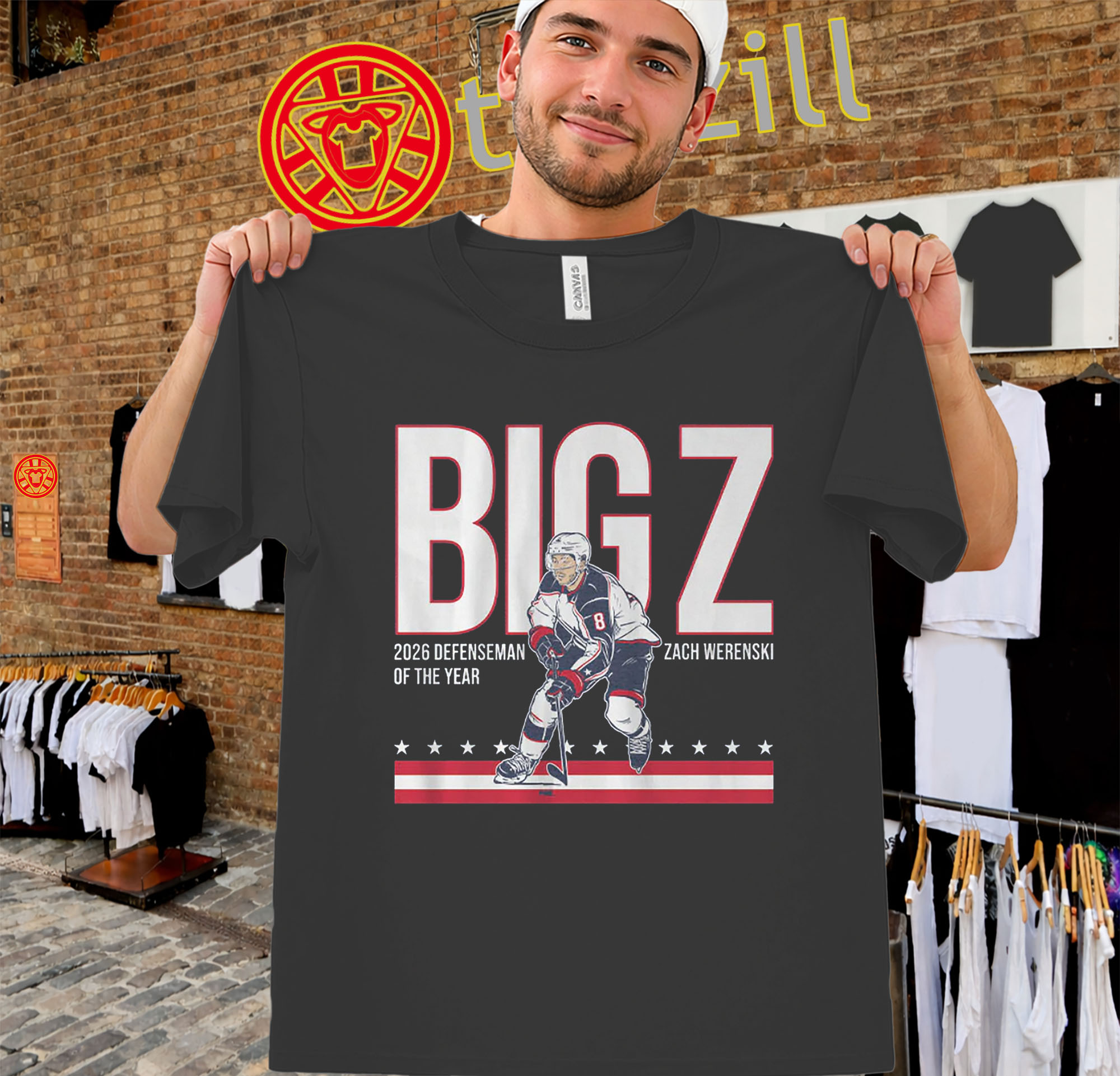 Big Z 2026 Shirt – Zach Werenski Defenseman of the Year Tee - teezill
