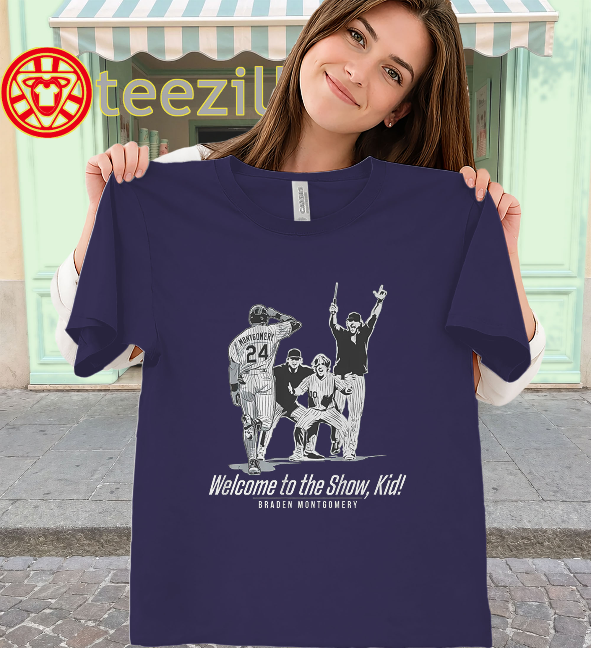 Braden Montgomery Shirt - Welcome to the Show Kid Walk Off Tee classic