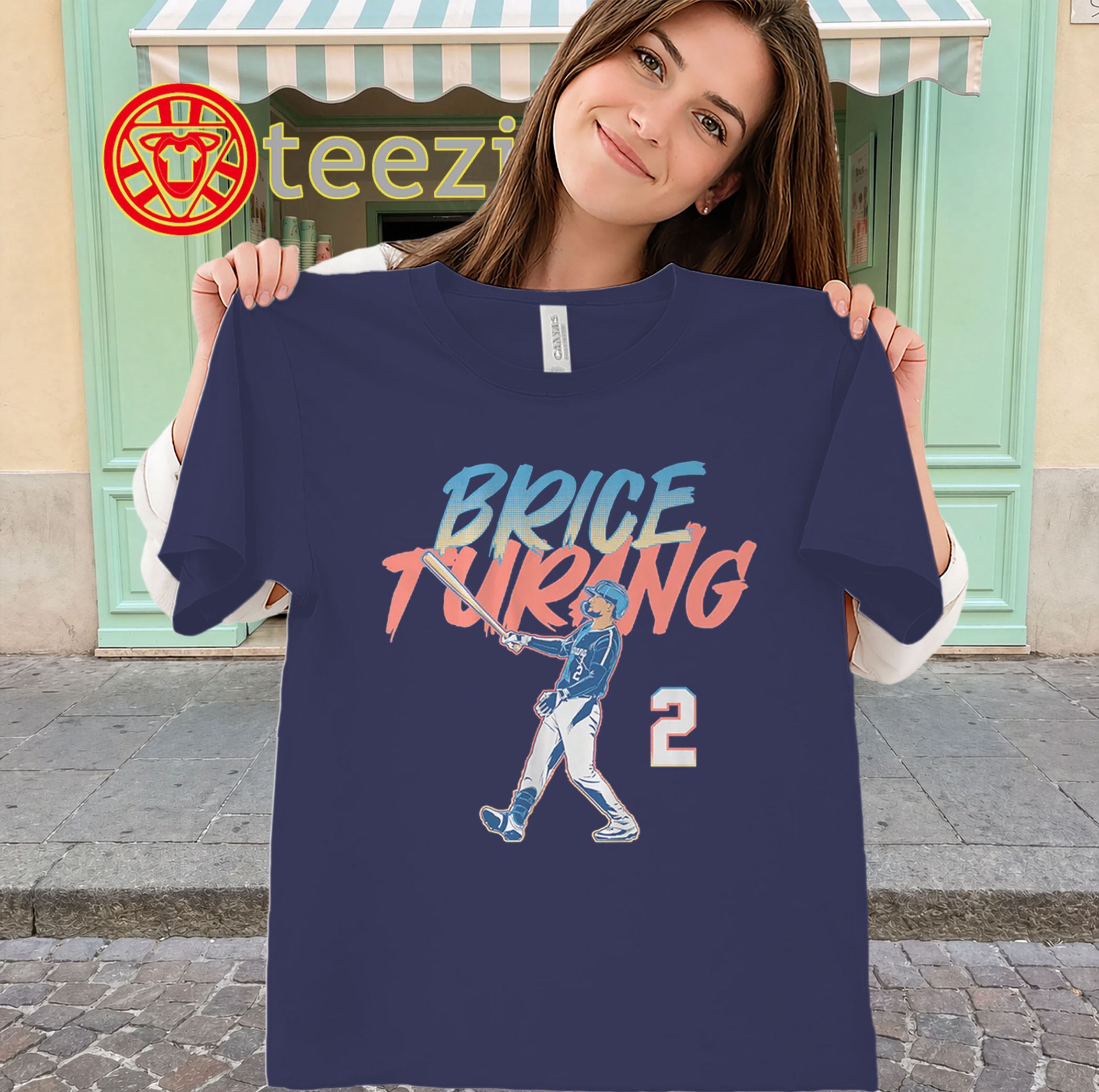 Brice Turang Shirt - Milwaukee No 2 Baseball Tees