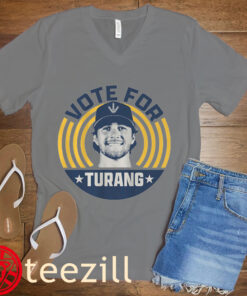 Brice Turang Vote For Turang Shirt - Milwaukee Baseball Fan Tee vneck
