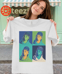 Bryan Woo Shirt - Seattle Mariners Pop Art Baseball Tee-classic