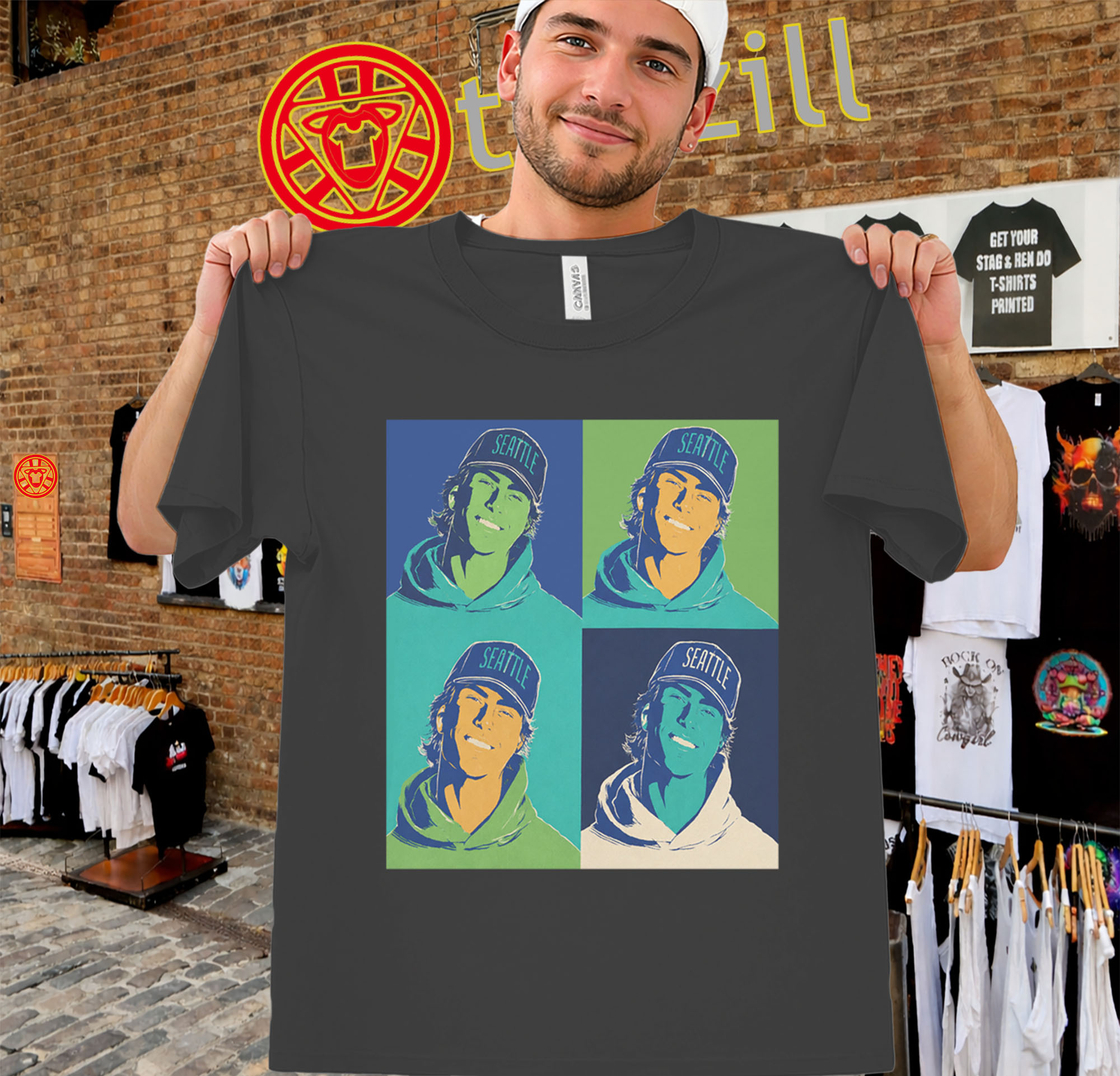 Bryan Woo Shirt - Seattle Mariners Pop Art Baseball Tee