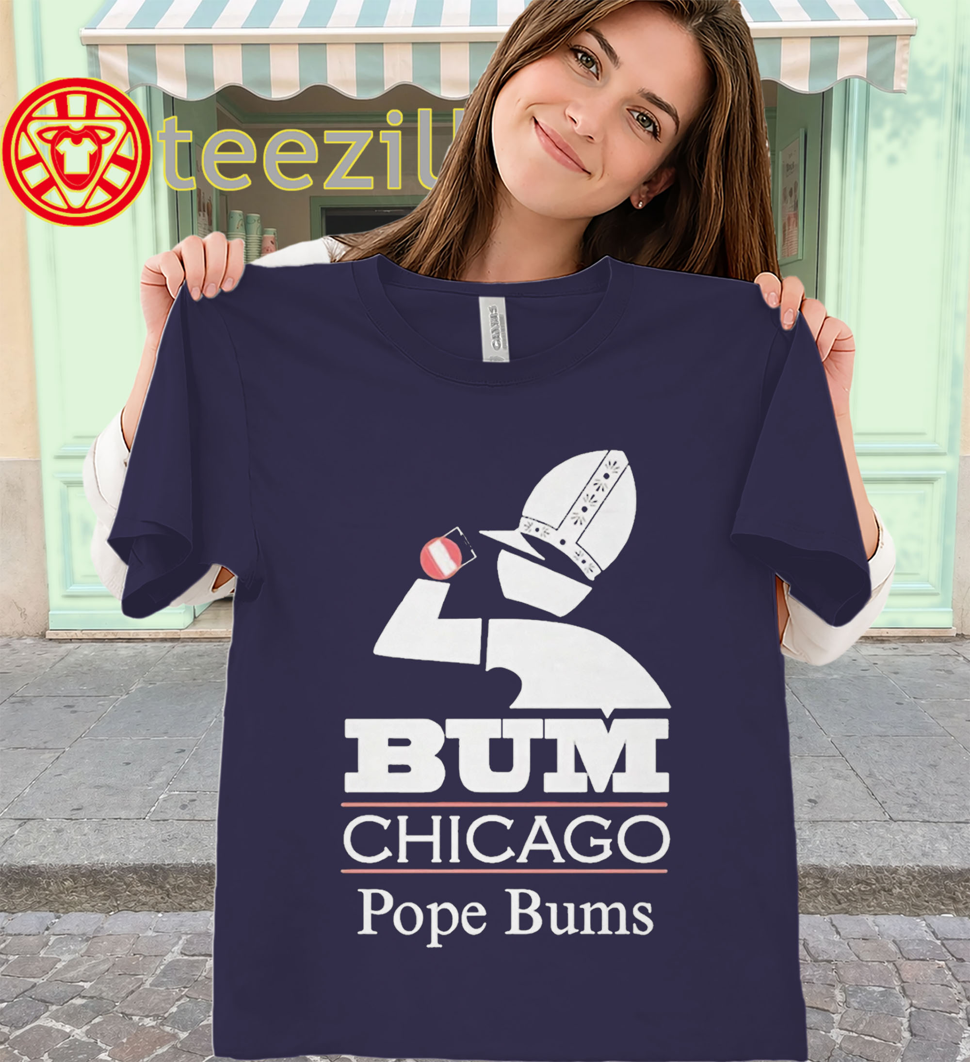 Bum Chicago Pope Shirt – Funny Chicago Pope Bums Tee classic