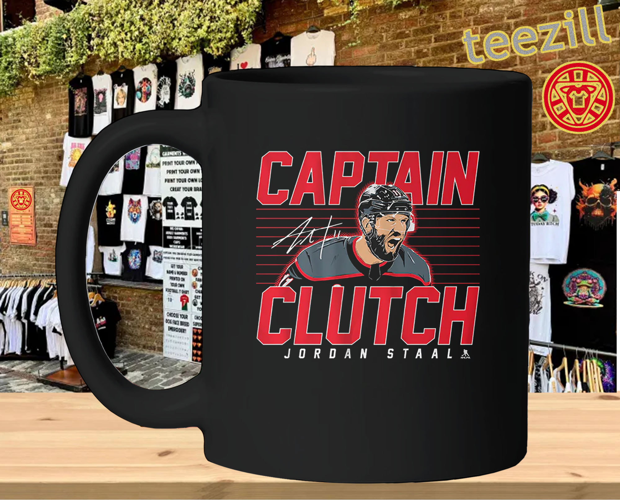 Captain Clutch Shirt - Jordan Staal Carolina Hurricanes Hockey mug