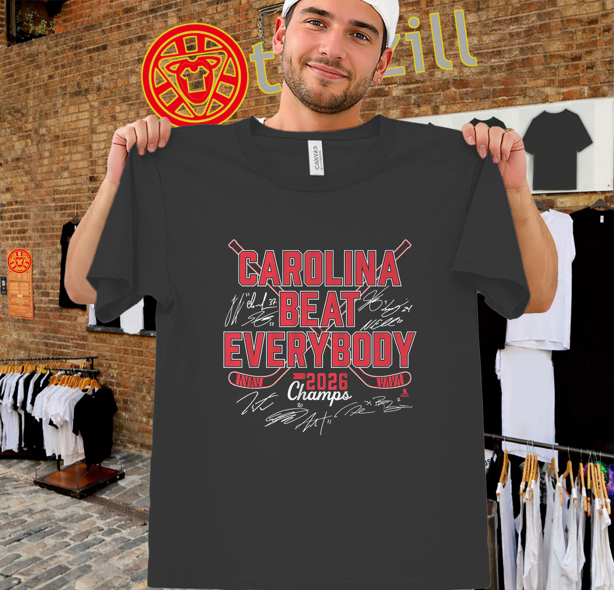 Carolina Beat Everybody 2026 Champs Shirt - Hockey Champions Tee