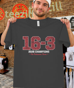 Carolina Hockey 16-3 Champs Shirt - Dominant 2026 Playoff Run