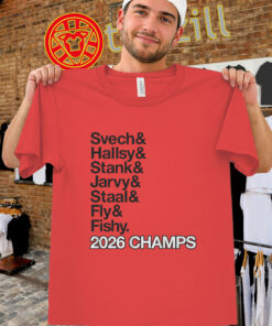 Carolina Hockey Ampersand Names Shirt - 2026 Champs Tee
