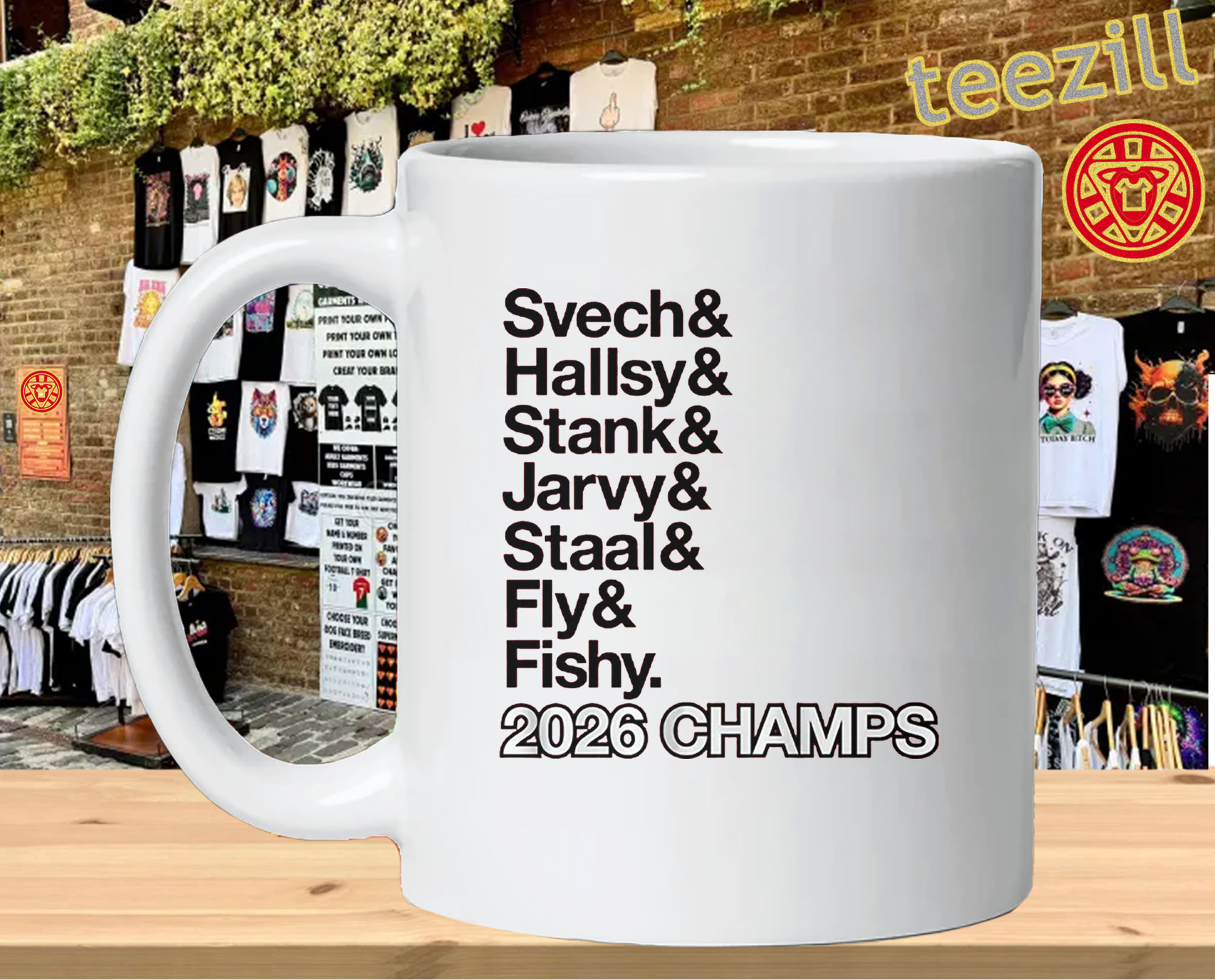 Carolina Hockey Ampersand Names mug