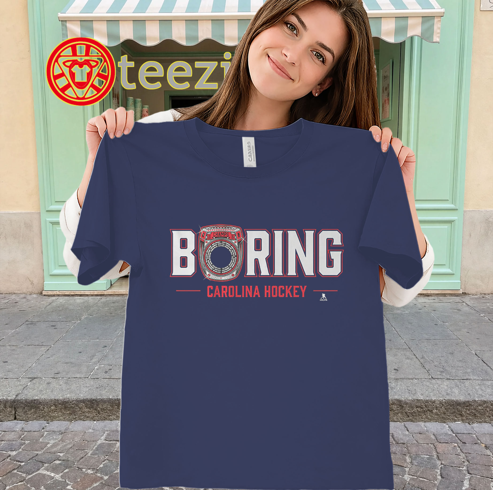 Carolina Hockey Fan Shirt - Boring Champs Tee classic
