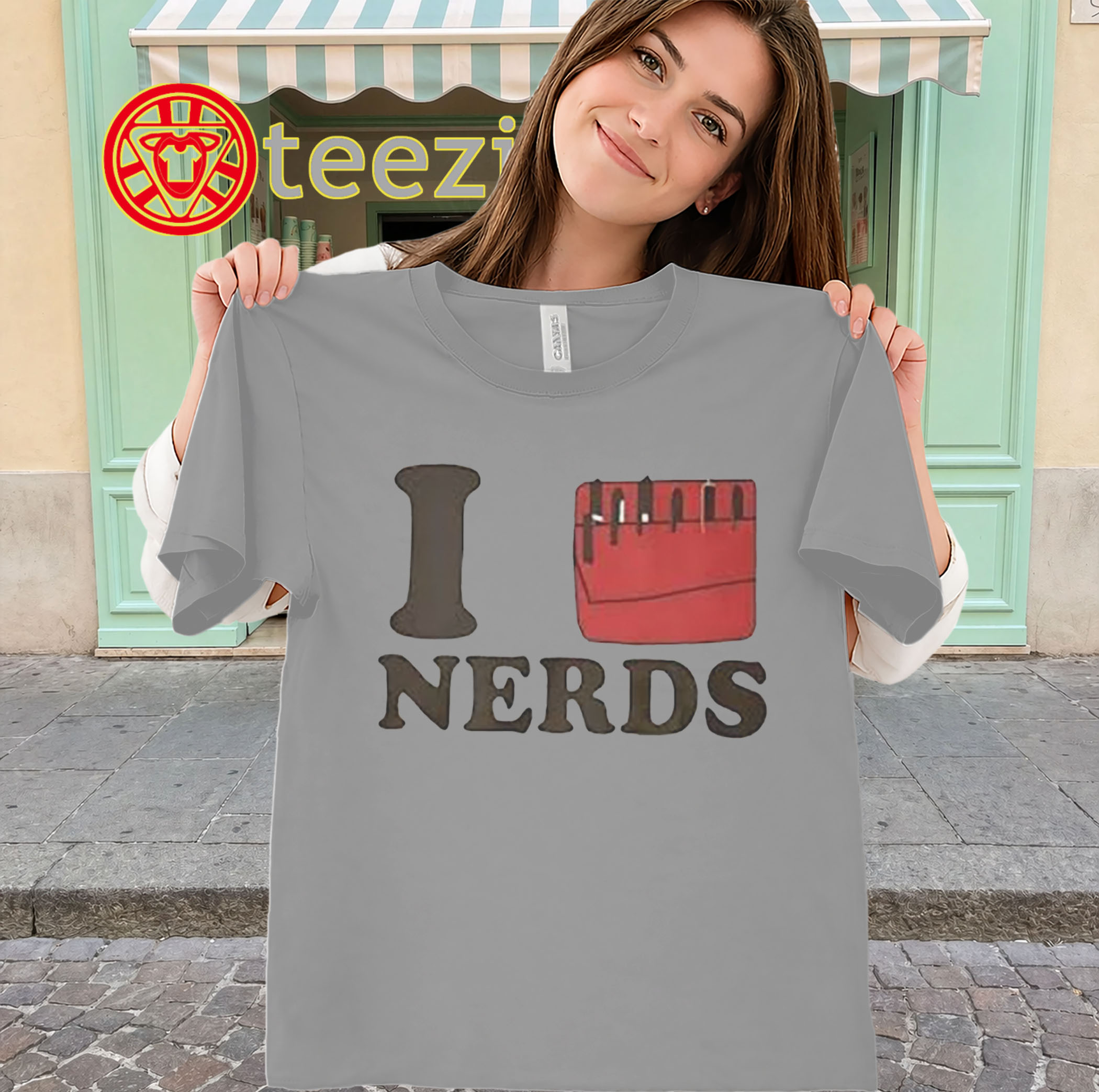 Cat Valentine I Heart Nerds Shirt - Viral TikTok Trend Tee-classic