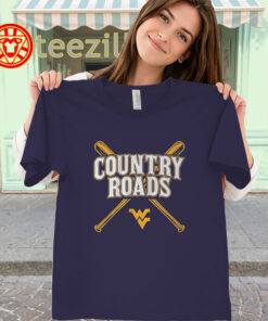 Country Roads West Virginia Shirt – Baseball Fan Gear classic