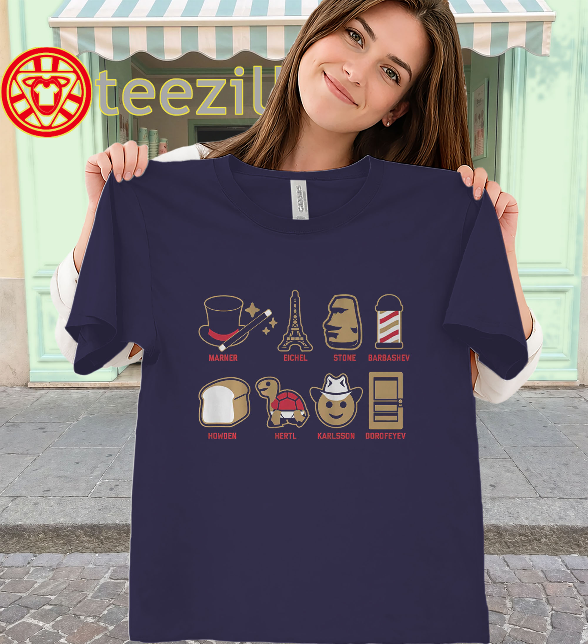 Emoji Stars Vegas Hockey Shirt – Vegas Players Emoji Graphic Tee