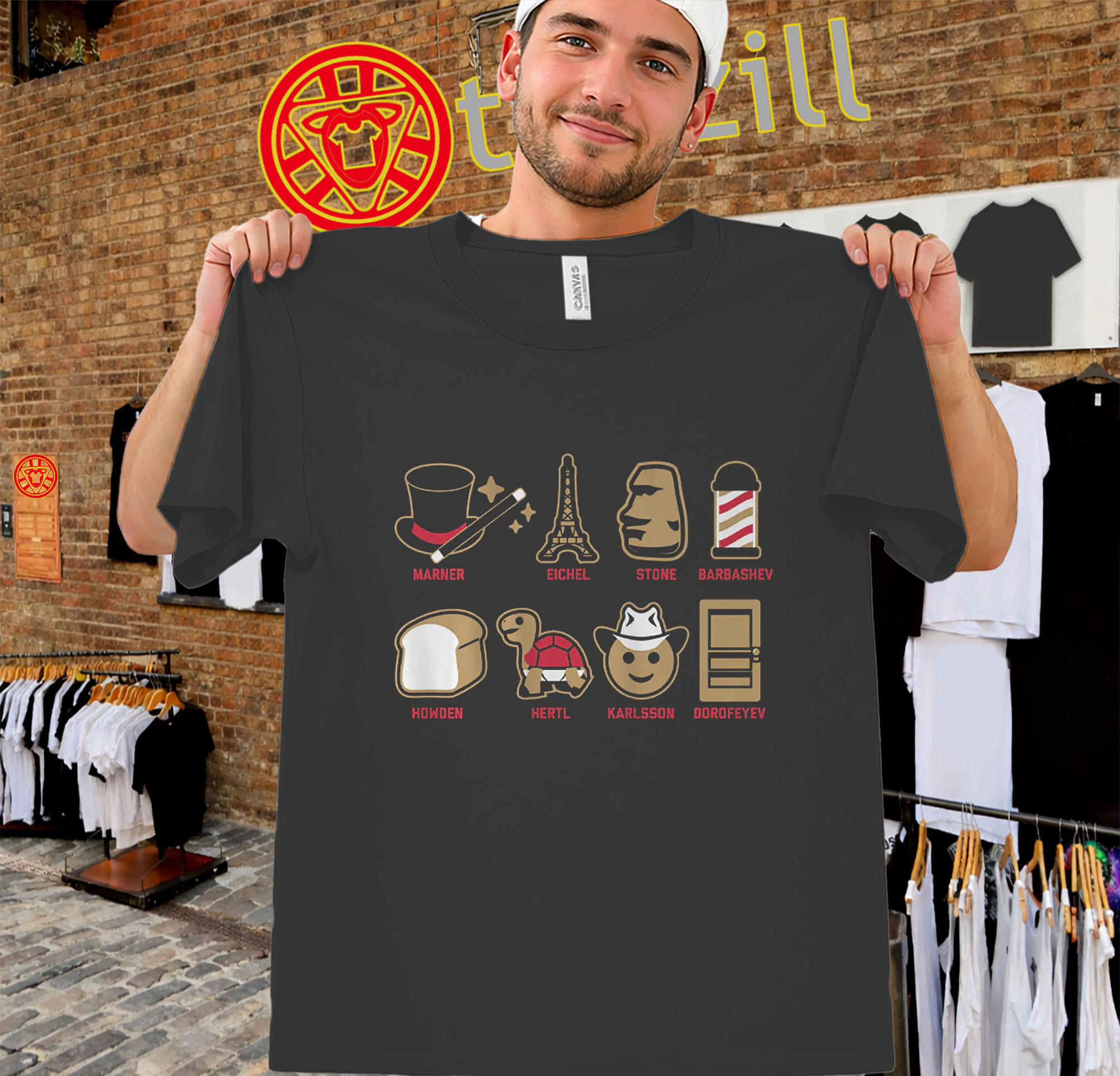 Emoji Stars Vegas Hockey Shirt
