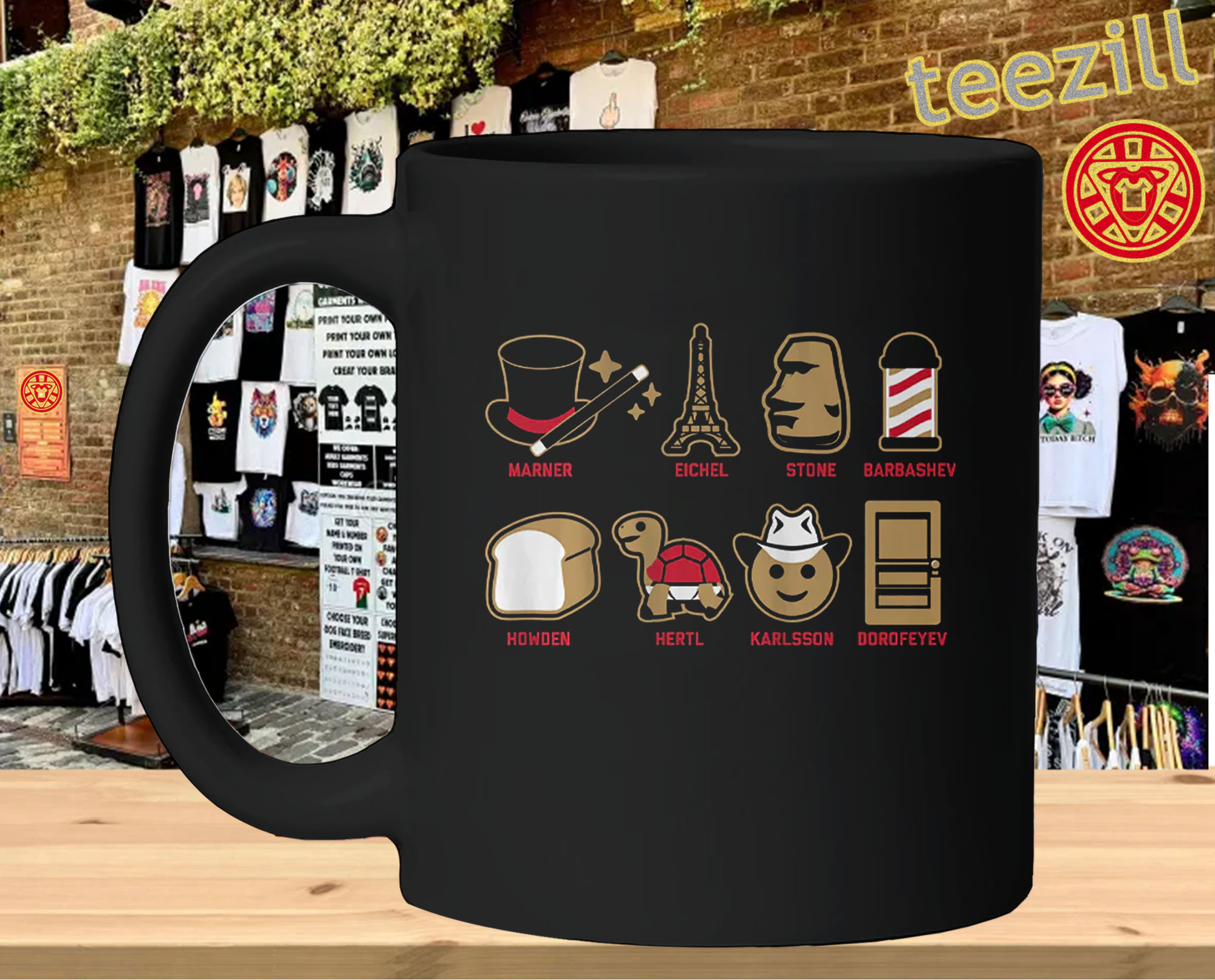 Emoji Stars Vegas Hockey mug