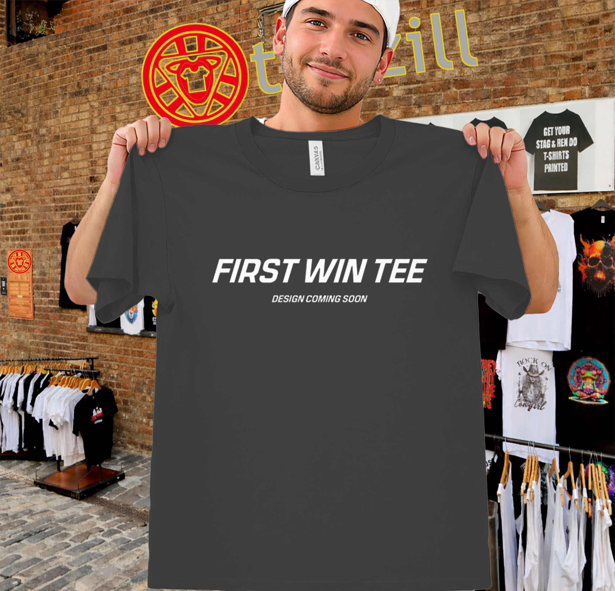 First Win Tee Shirt - Design Coming Soon Meme Tee