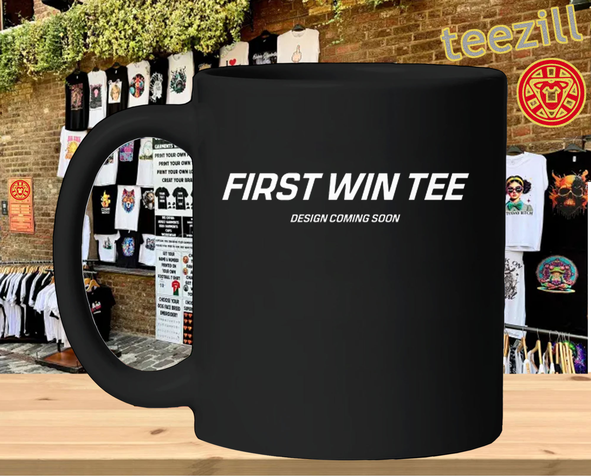 First Win Tee Shirt - Design Coming Soon Meme mug