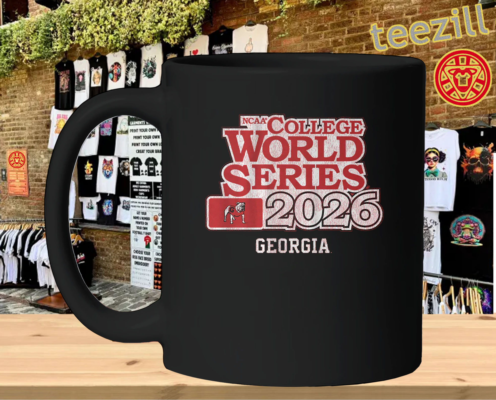 Georgia Baseball 2026 College World Series mug