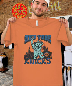 Grateful Dead New York Knicks Bear Shirt - Deadhead Basketball Tee