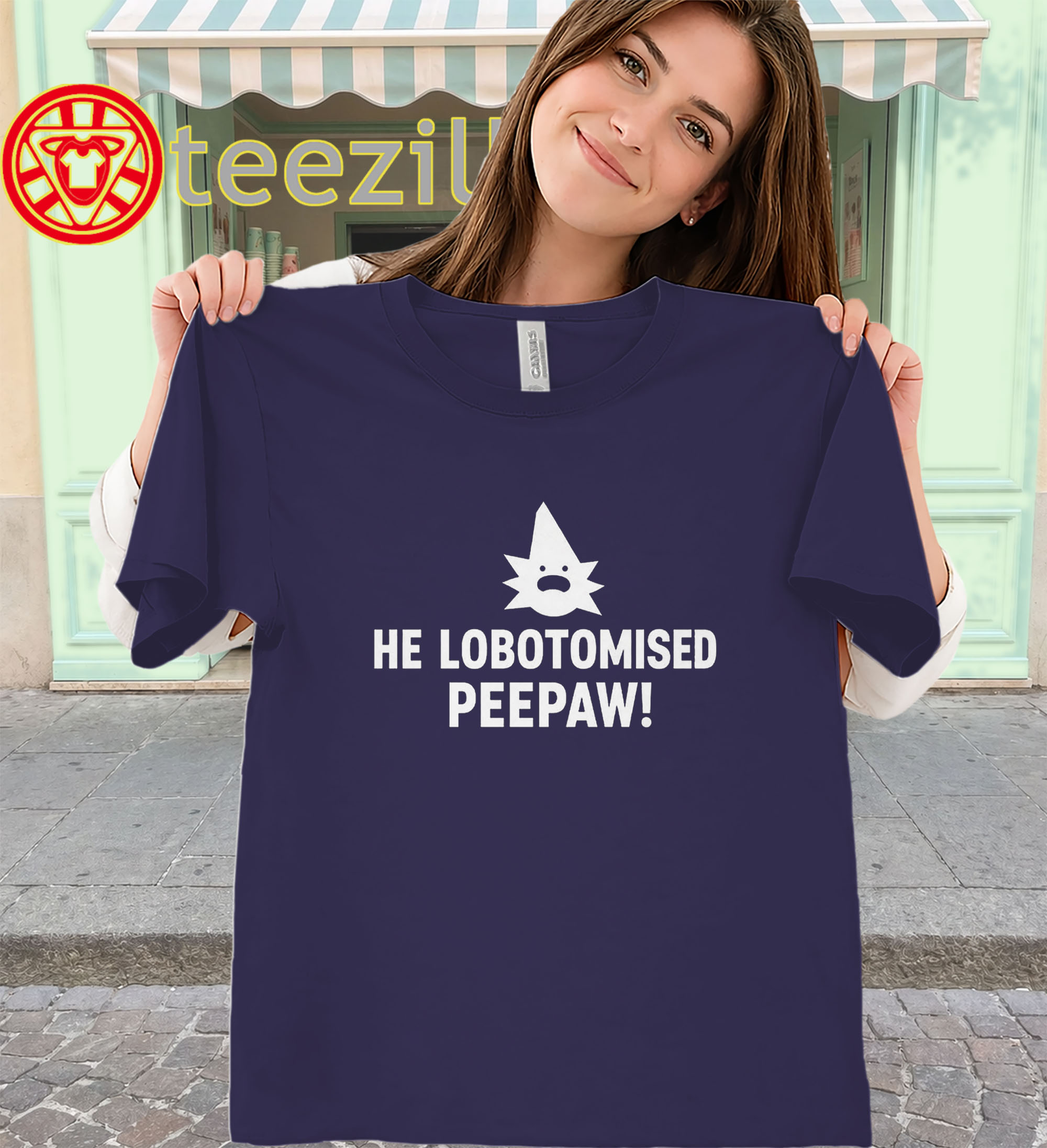 He Lobotomised Peepaw Shirt - Viral Meme Quote
