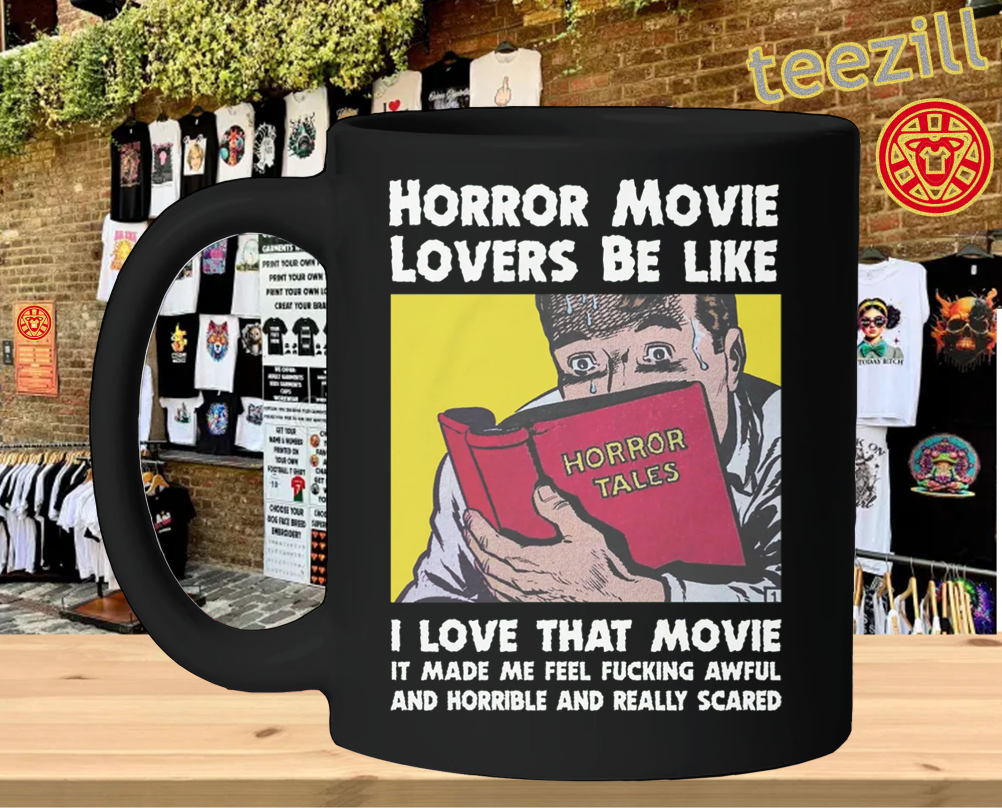 Horror Movie Lovers Be Like Shirt - Funny Horror Movie Meme mug