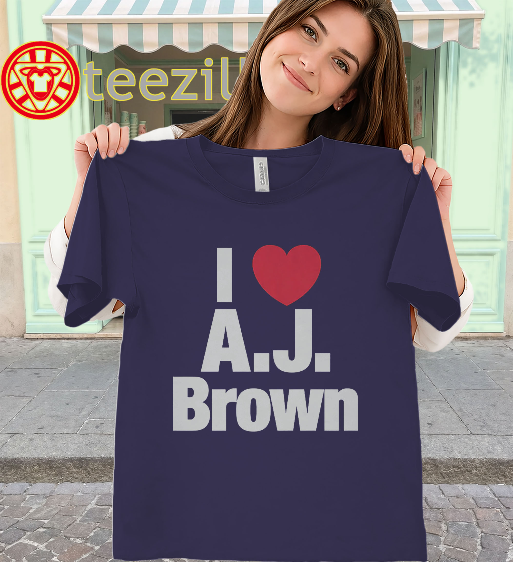 I Heart A.J. Brown Shirt – New England Football Fan-classic