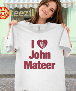 I Heart John Mateer Shirt – Oklahoma Football Player classic