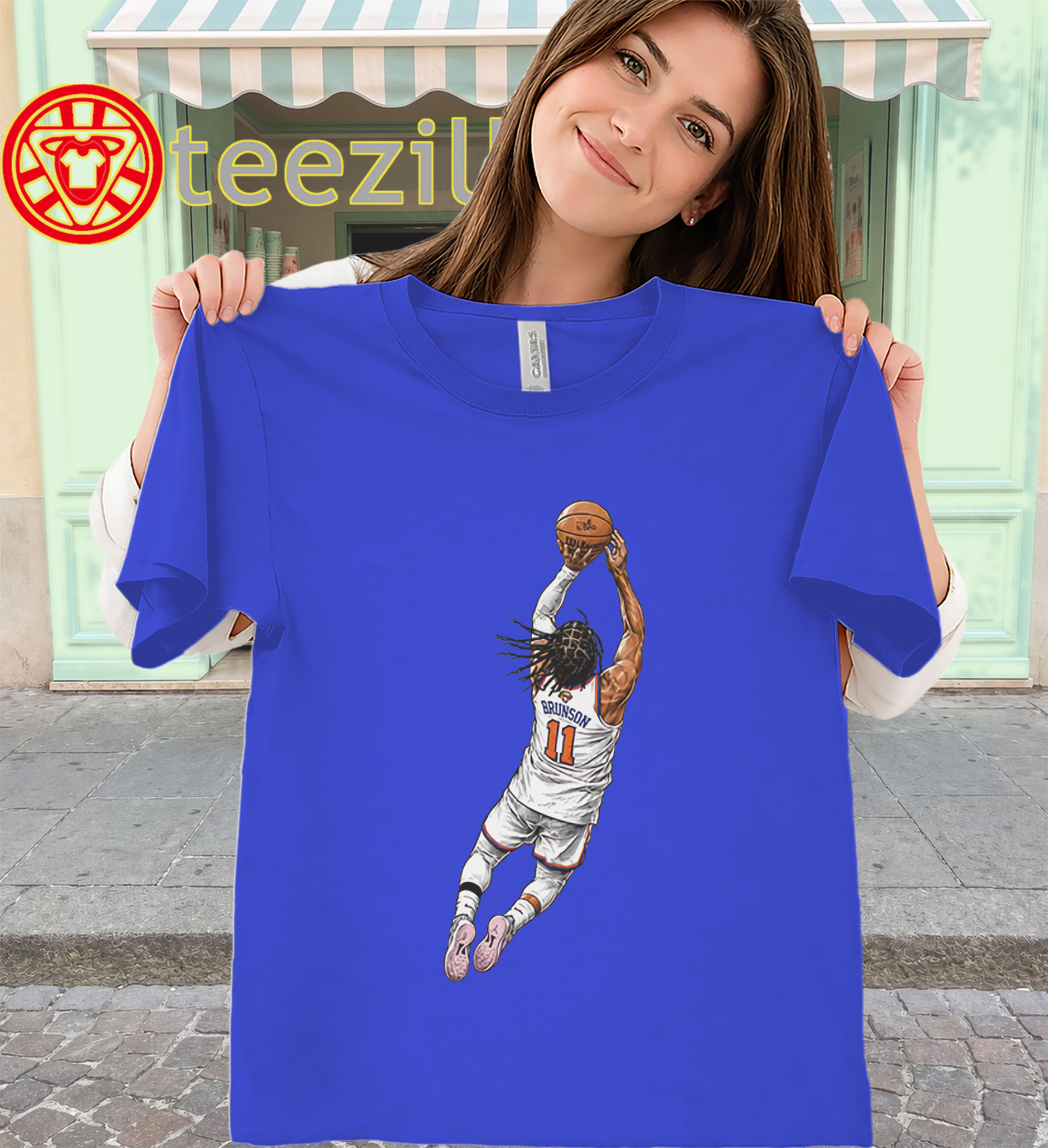 Jalen Brunson Dunk Shirt - New York Knicks Basketball Tee-classic